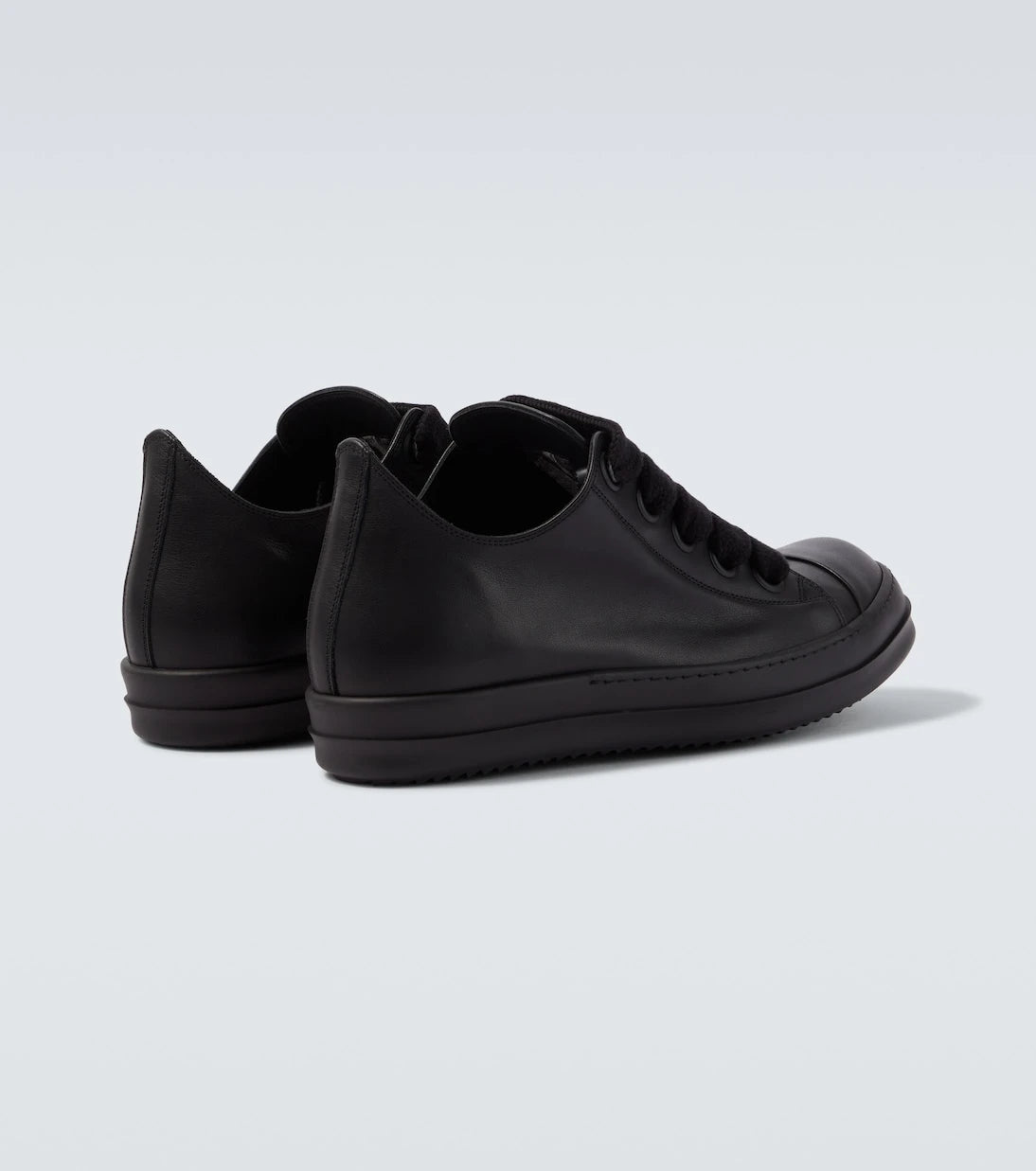 Rick Owens - Jumbolace leather low-top sneakers