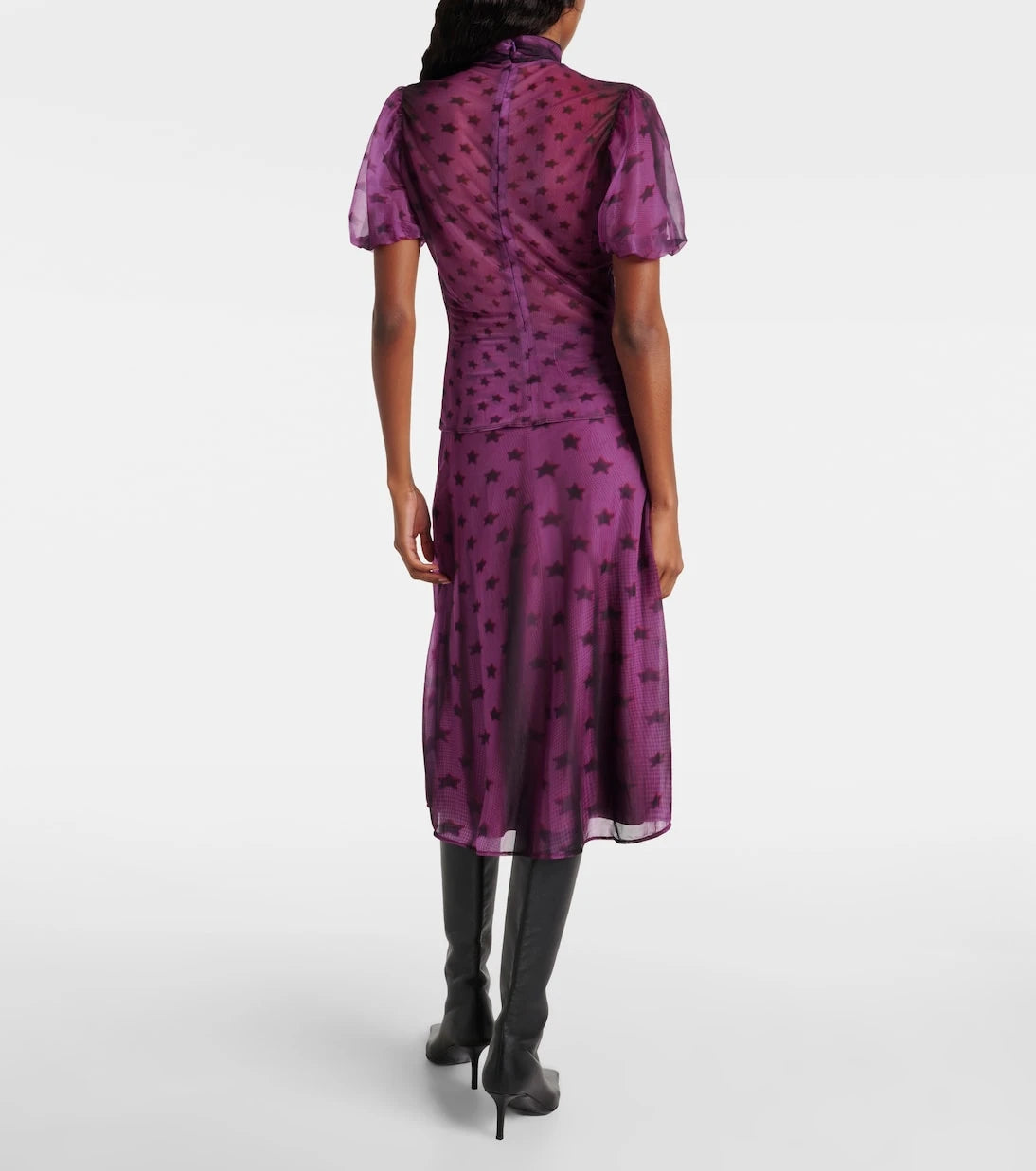 Acne Studios - Elulo bow-detail sheer blouse
