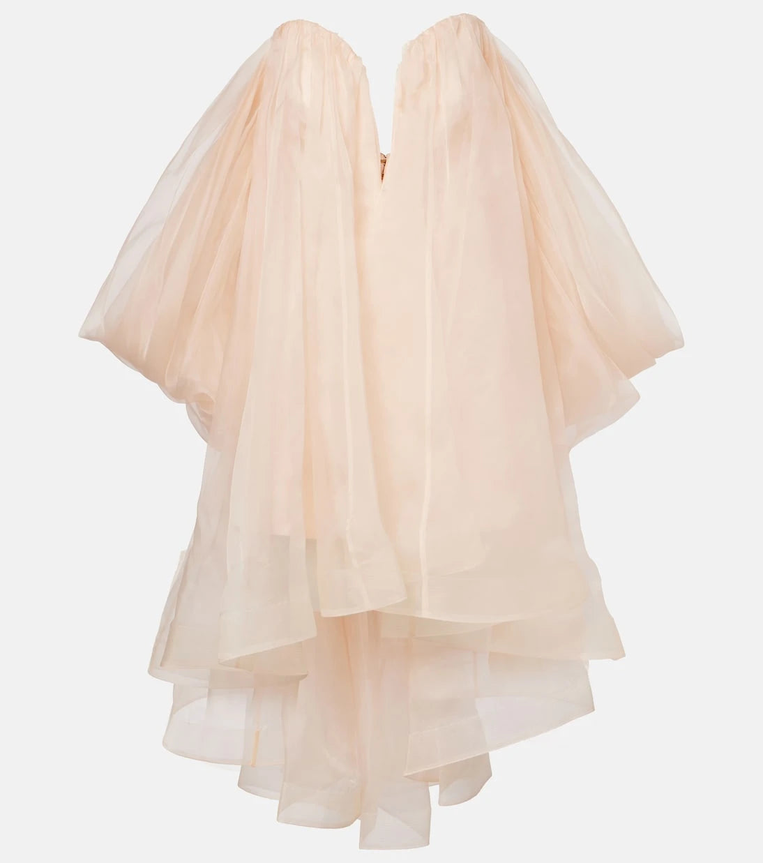Zimmermann - Crush silk organza bustier dress