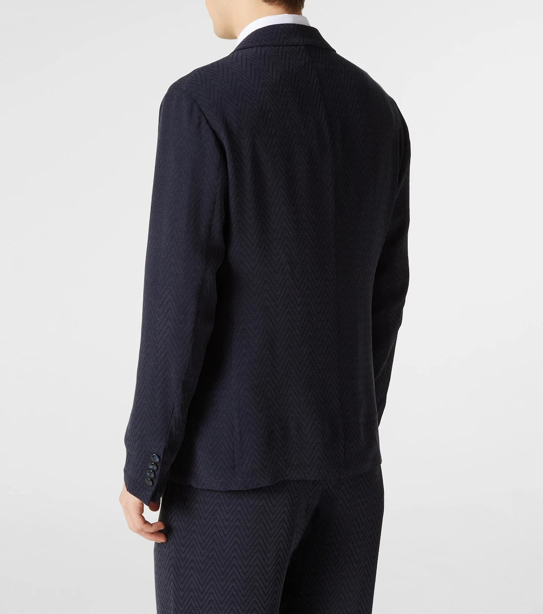 Giorgio Armani - Chevron jacquard blazer