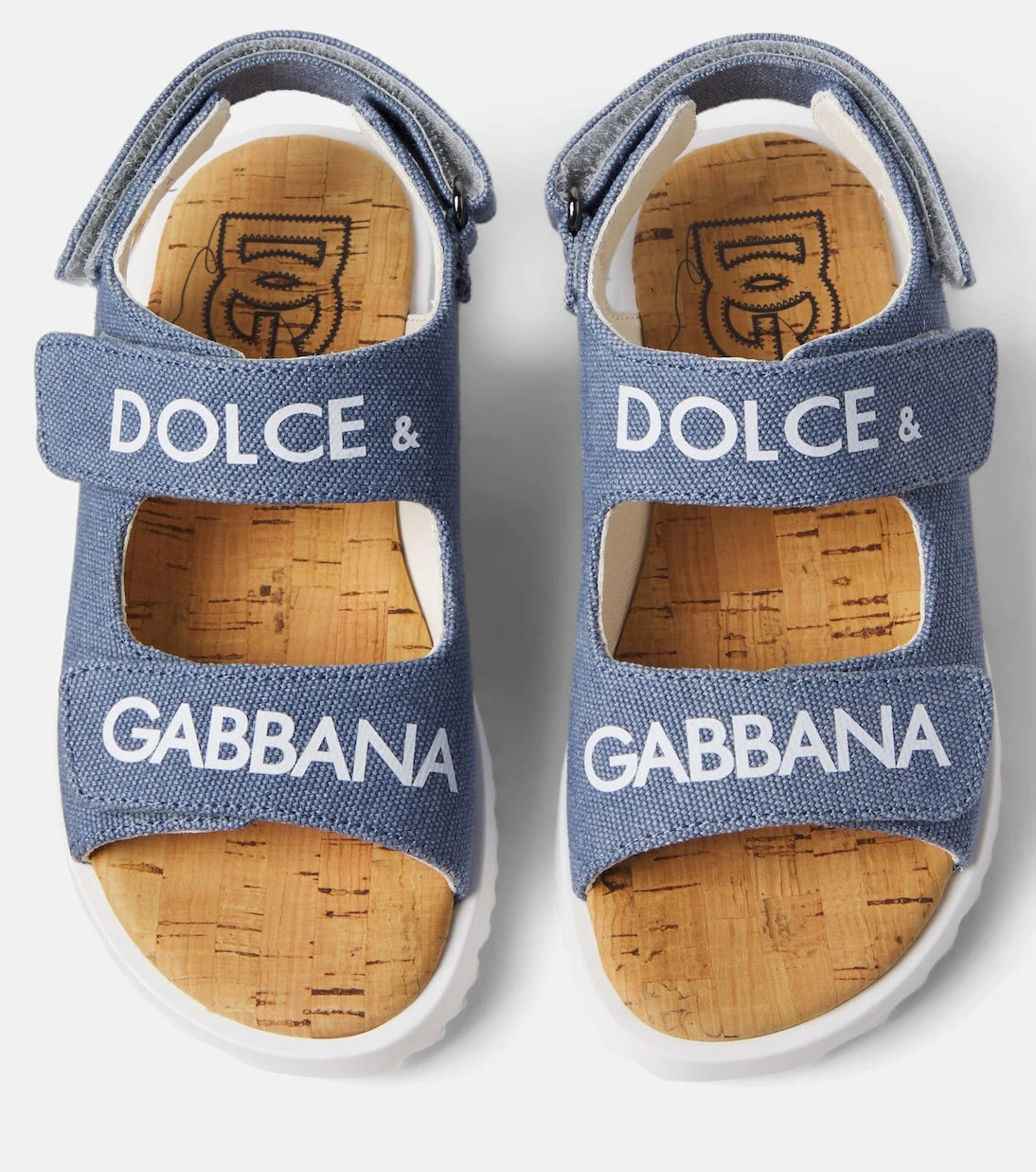Dolce&Gabbana Kids - صنادل بشعار العلامة التجارية