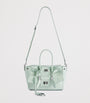 Balenciaga Green Mini Leather Bel Air Carry All Tote Bag