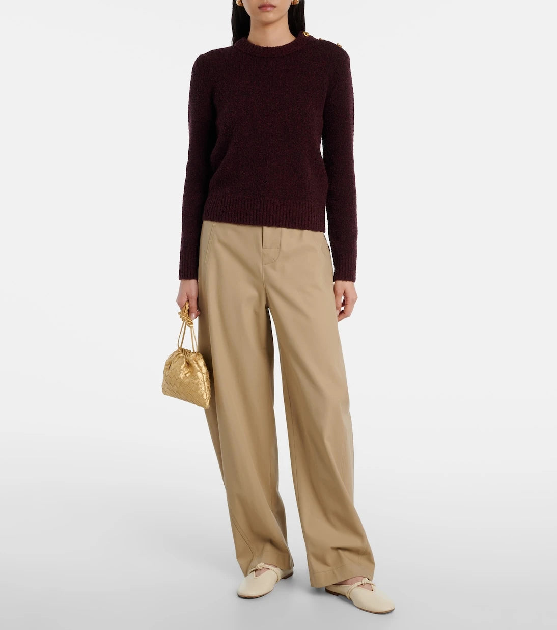 Bottega Veneta - Rosa deri topuklu terlik