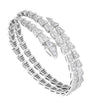 Small White Gold and Diamond Serpenti Viper Bracelet