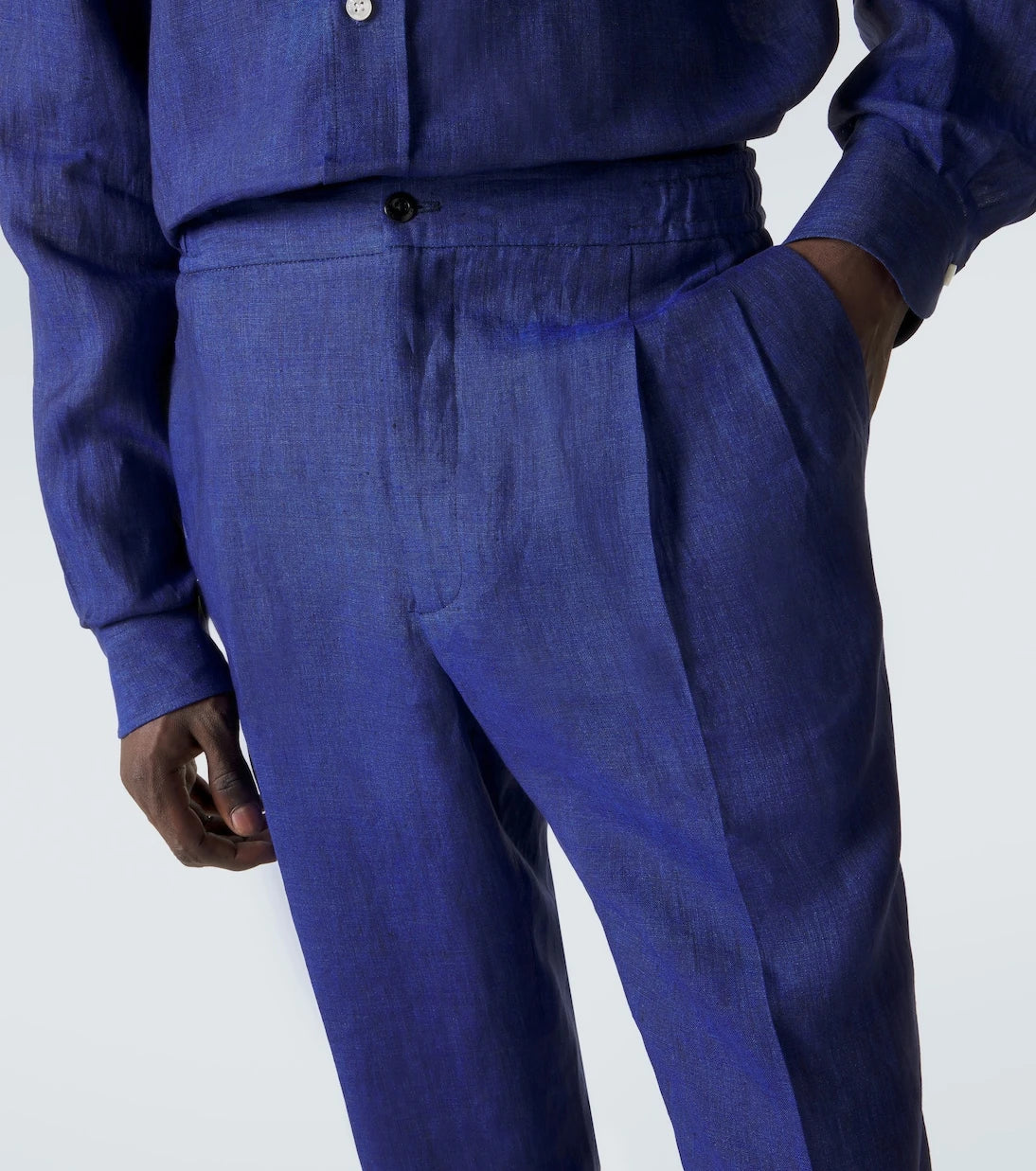 Rubinacci - Linen tapered pants
