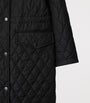 Nylon Quilted Hooded Parka BLACK