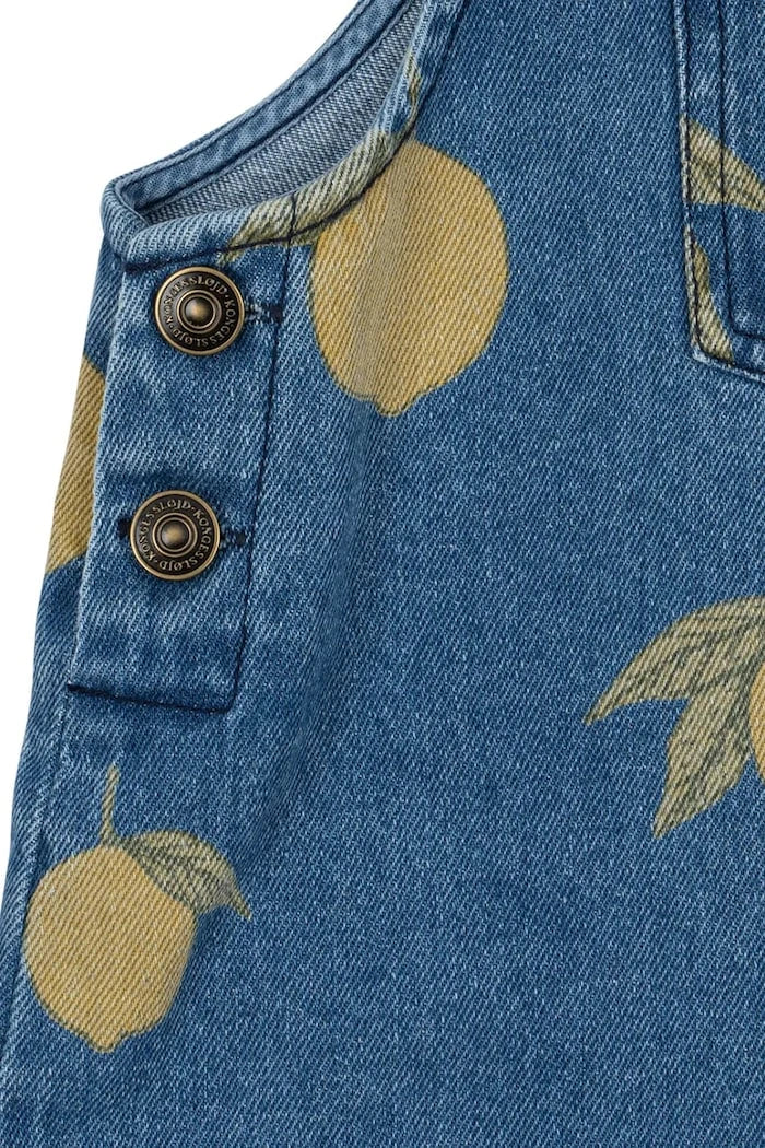 Konges Sløjd MAGOT OVERALLS GOTS Çocuk Denim Tulum