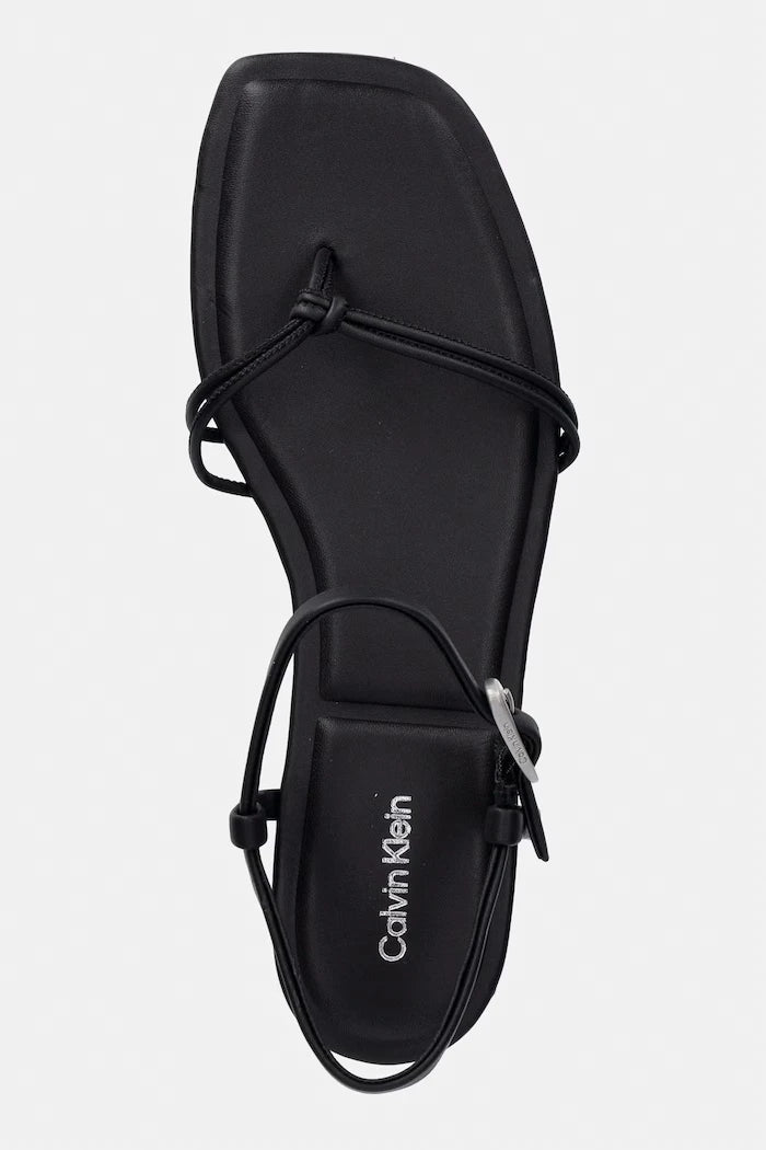 Calvin Klein сандали дамски SQUARE FLAT SANDAL STRAP LTH