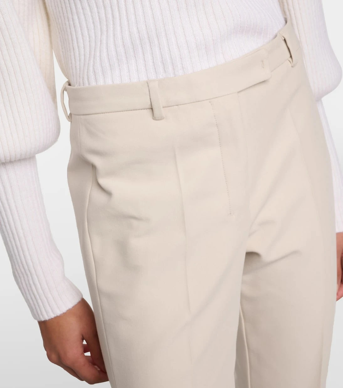 'S Max Mara - بنطال فاتينا قصير بقصة مستقيمة