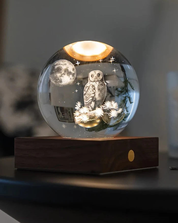 Gingko Design Amber Crystal Light Kablosuz LED Lamba