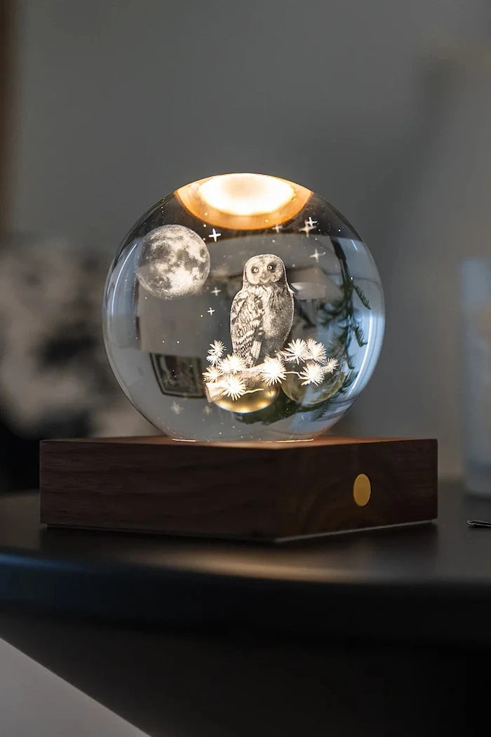 Gingko Design Amber Crystal Light Kablosuz LED Lamba