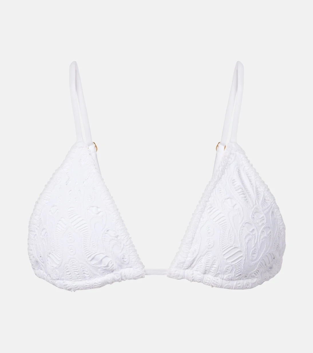 Farm Rio - Broderie anglaise cotton bikini top
