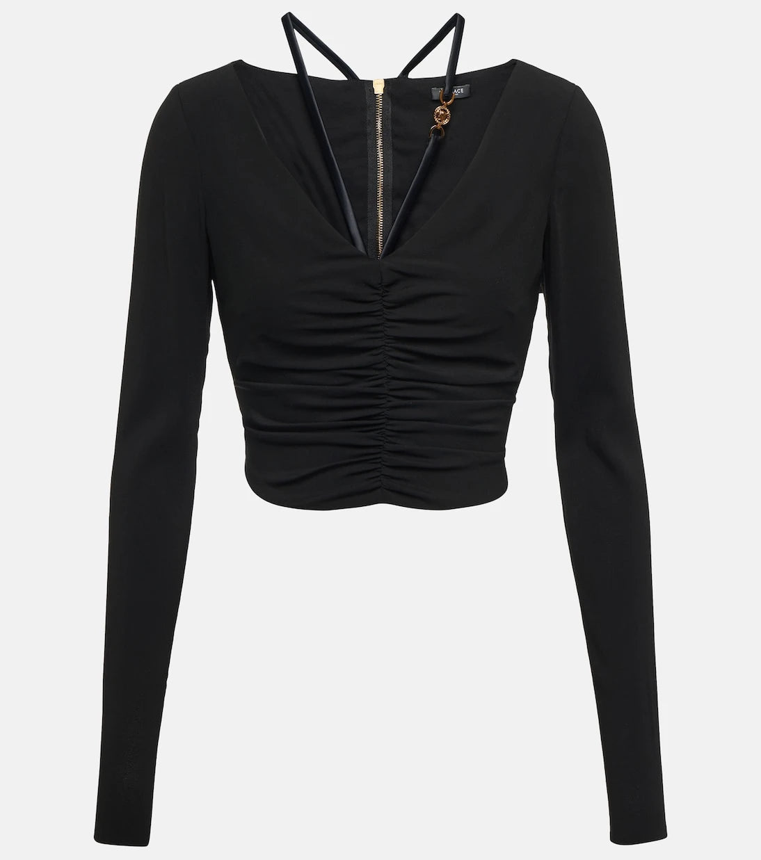 Versace - Ruched crop top