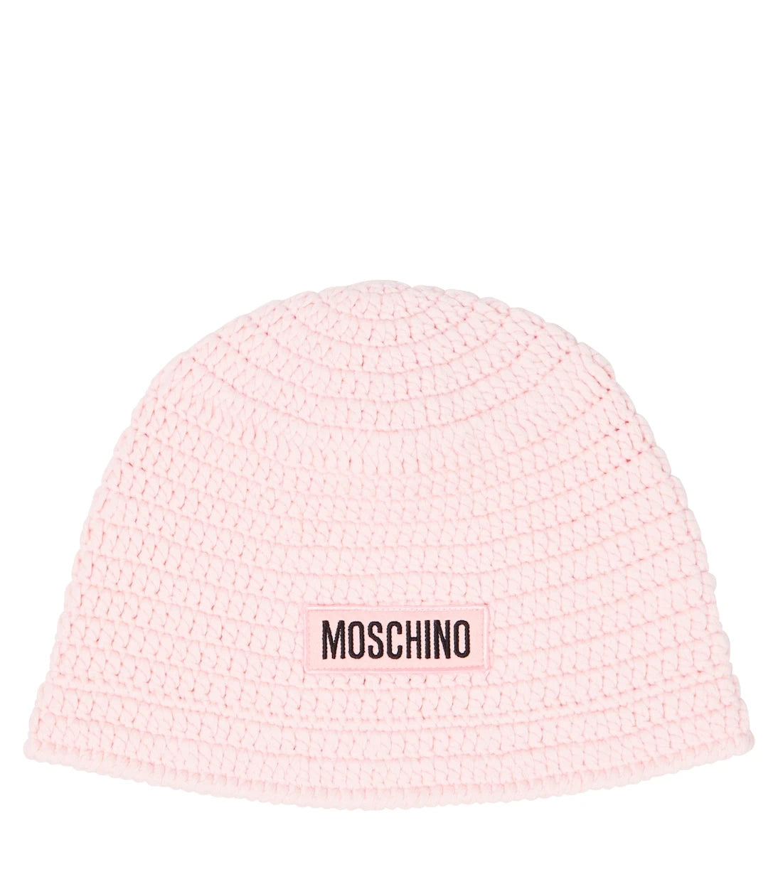 Moschino Kids - Logo crochet cotton beanie