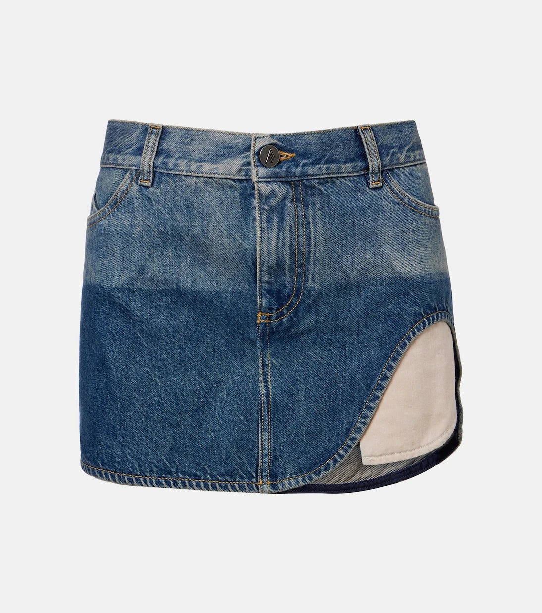 The Attico - Denim miniskirt