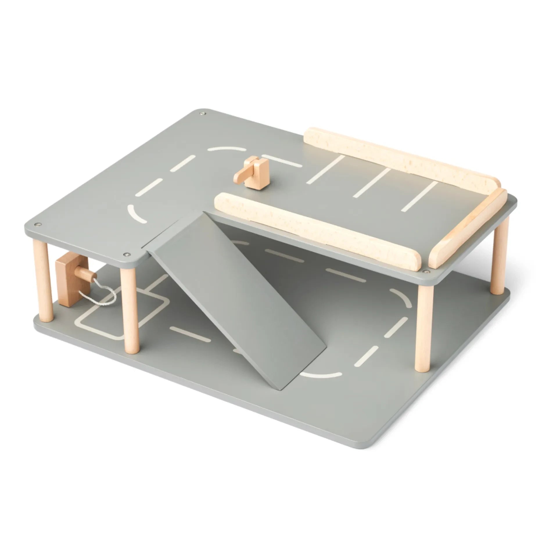 Liewood - Wooden garage | Ash grey/Sandy