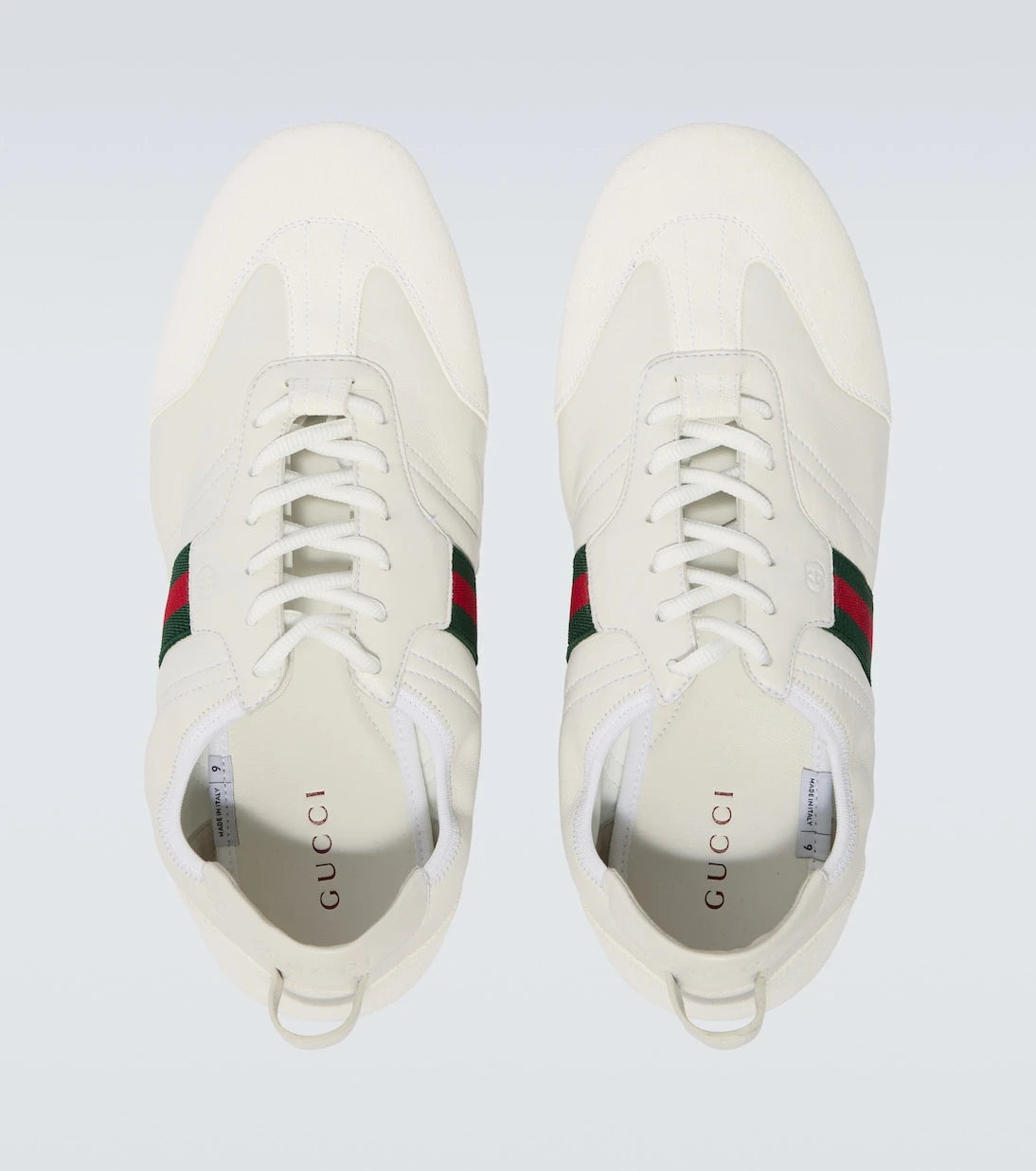 Gucci - Flex leather and suede sneakers