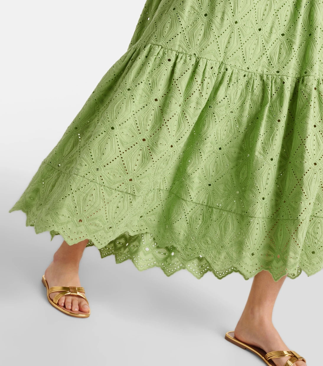 Dorothee Schumacher - Embroidered cotton-blend maxi dress