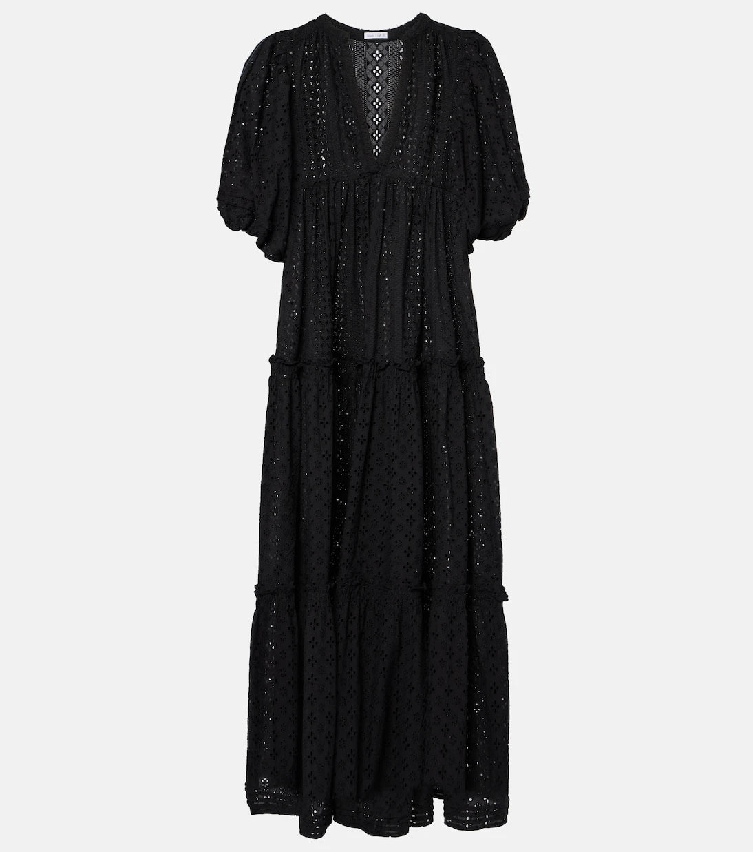 Poupette St Barth - Tiered cotton midi dress