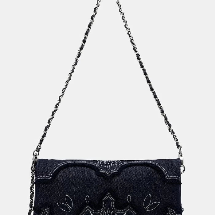Zadig&Voltaire чанта crossbody дамска от деним