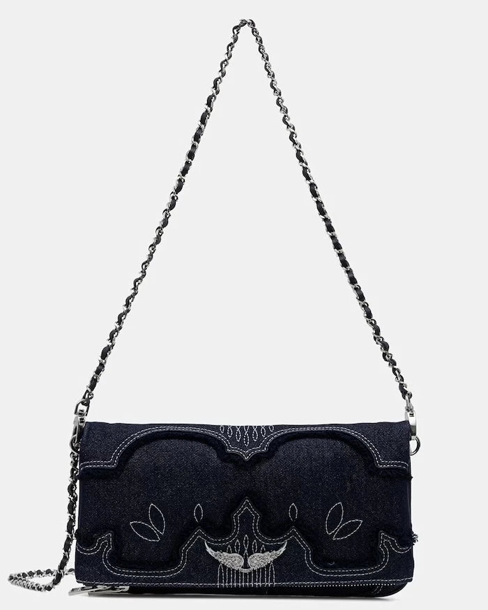Zadig&Voltaire чанта crossbody дамска от деним