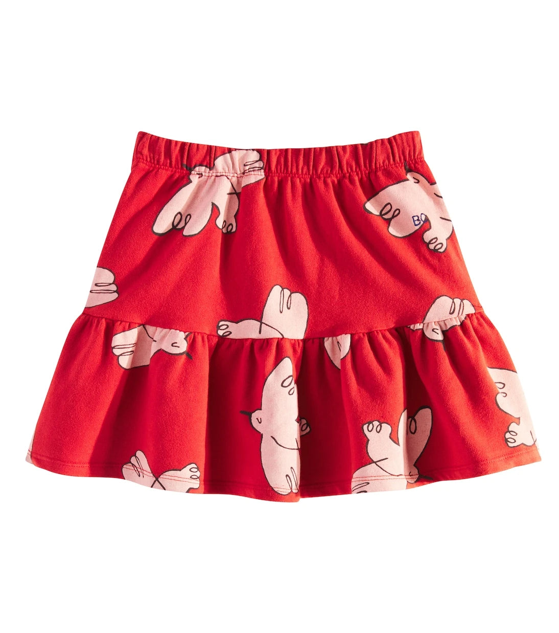 Bobo Choses - Freedom Bird tiered cotton-blend skirt