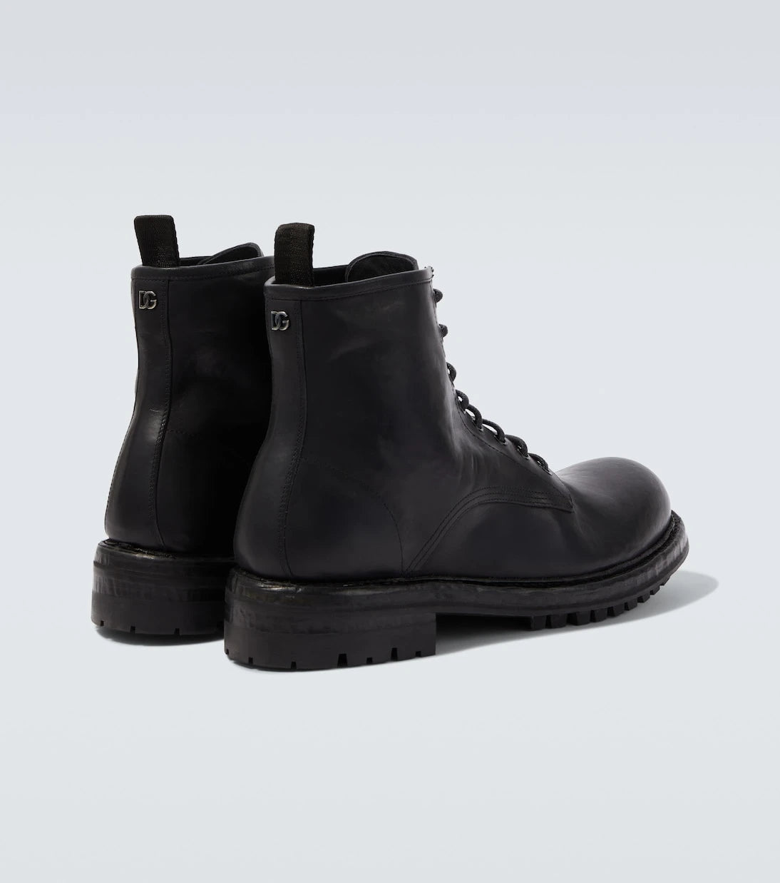 Dolce&Gabbana - DG leather combat boots