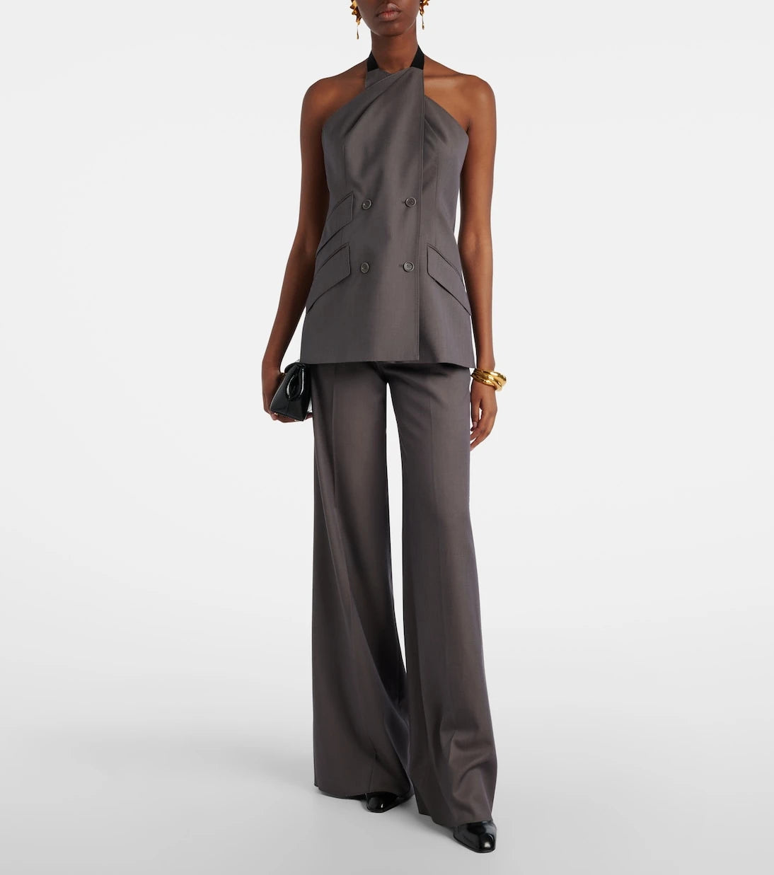 Max Mara - Cali halterneck virgin wool vest