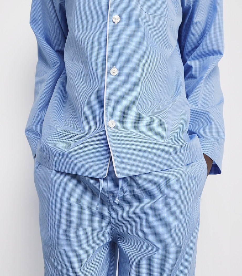 Cotton Poplin Gingham Pyjama Set