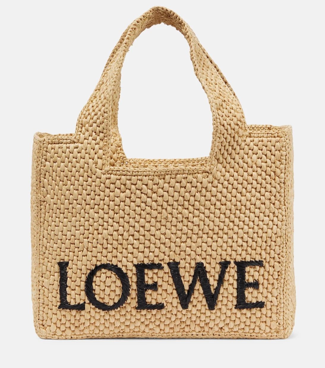 Loewe - Paula's Ibiza Small logo raffia tote bag