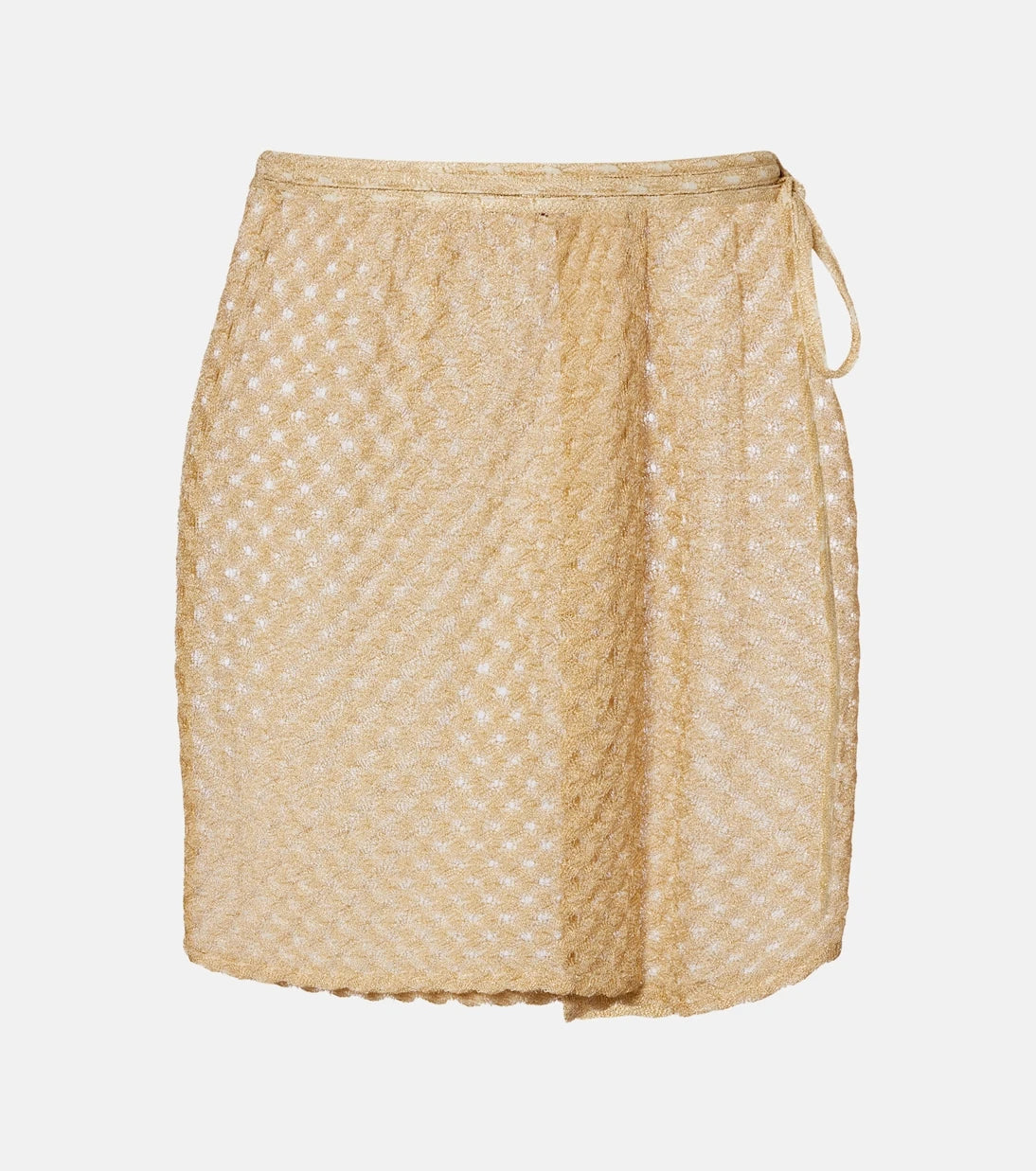 Missoni - Lamé wrap skirt