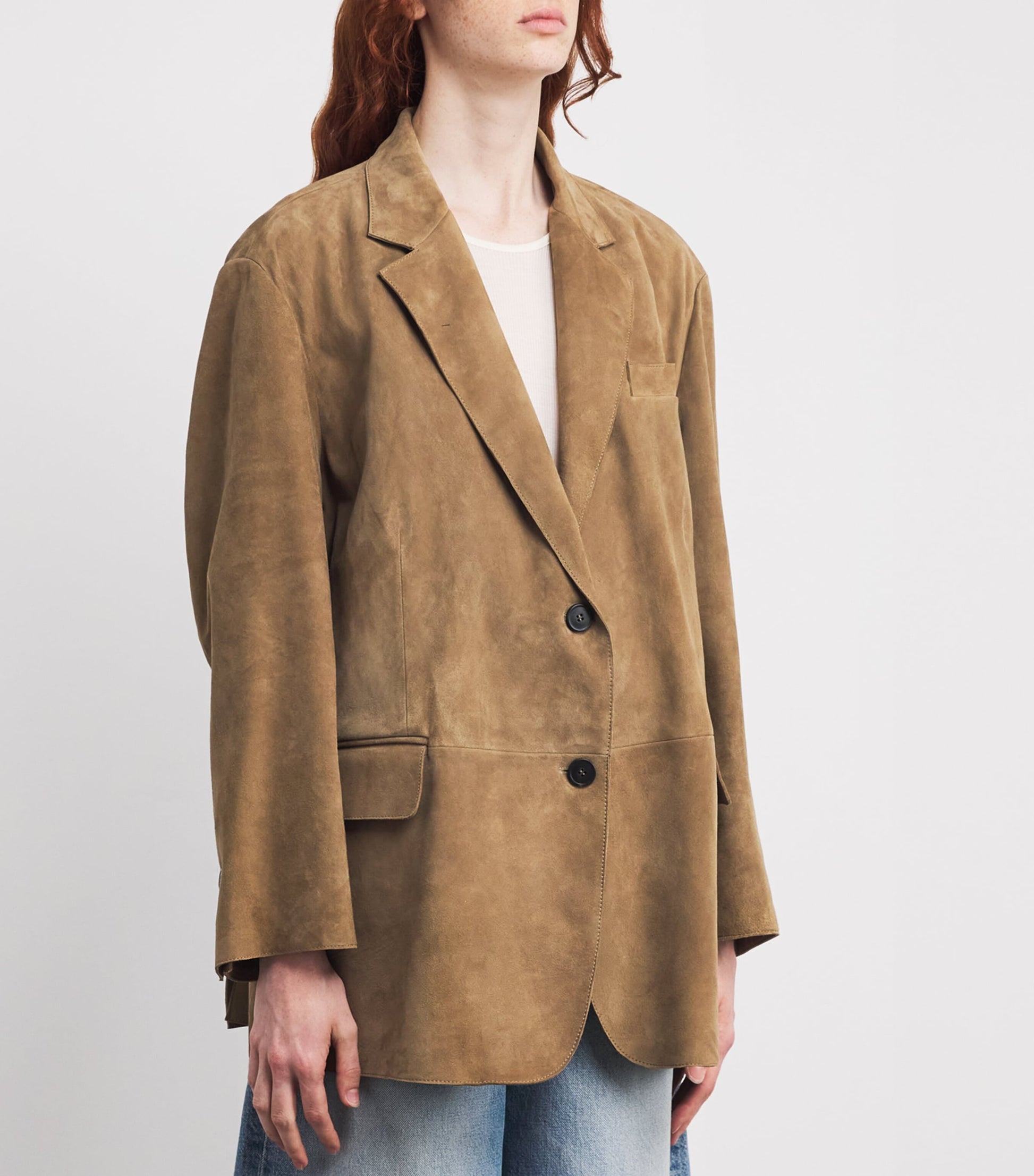 Weekend Max Mara Beige Suede Blazer