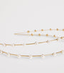 Jennifer Behr Gold Pearl-Embellished Double Ayla Headband