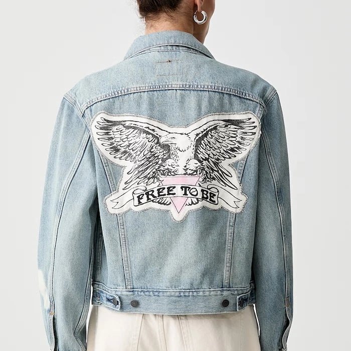 Levi's дънково яке дамско ROAD WORN TRUCKER x PRIDE