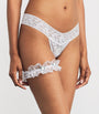 Hanky Panky White I Do Original Rise Thong & Garter Set