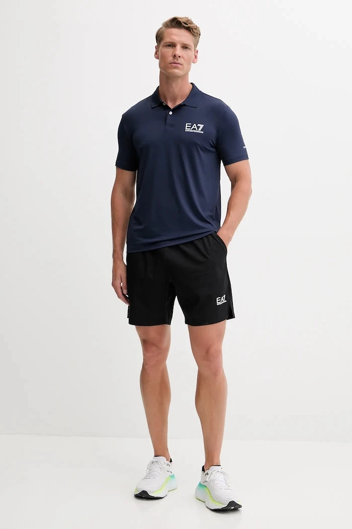Тениска с яка EA7 Emporio Armani