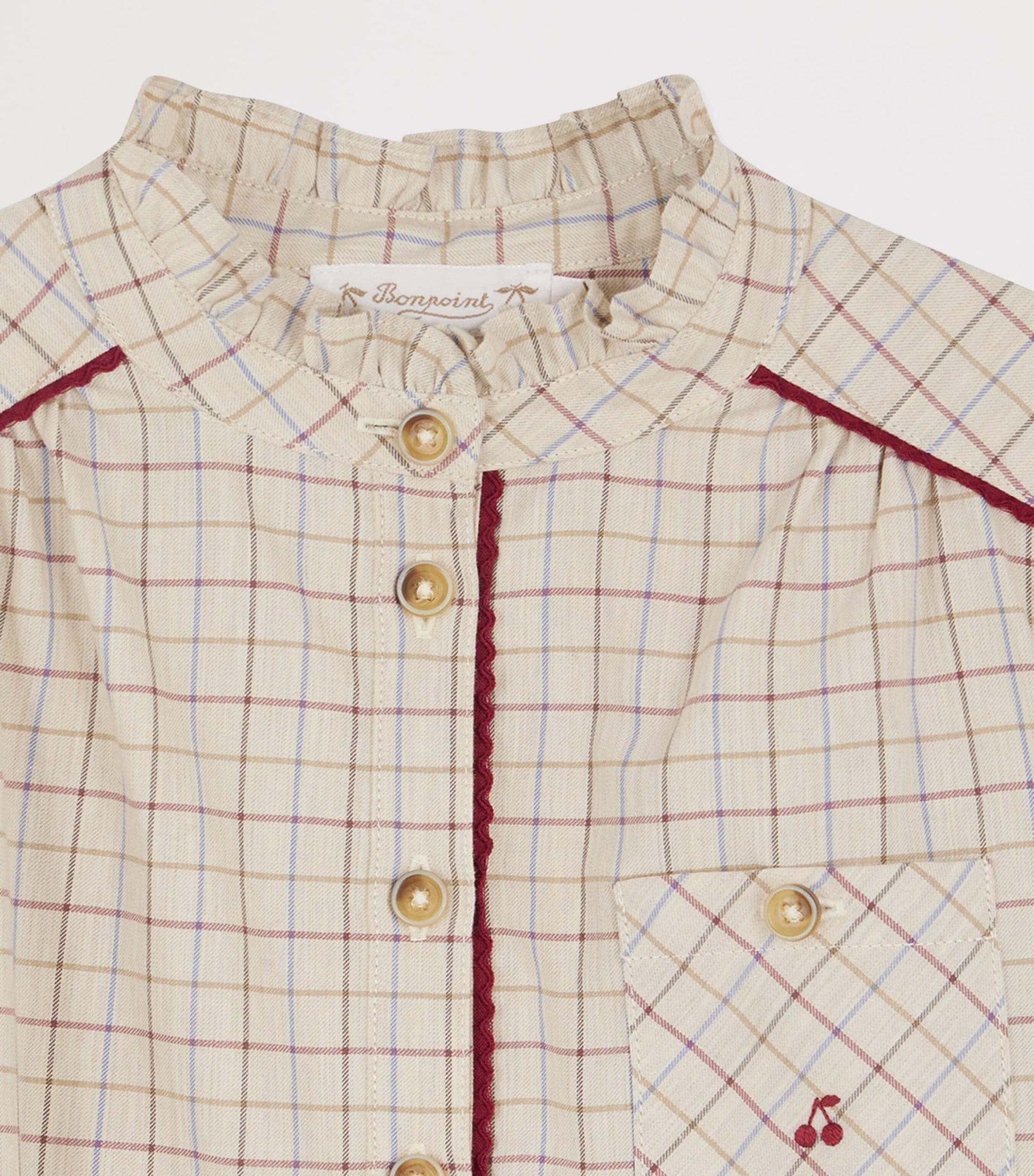 Bonpoint Beige Cotton Twill Jilton Dress (4-8 Years)