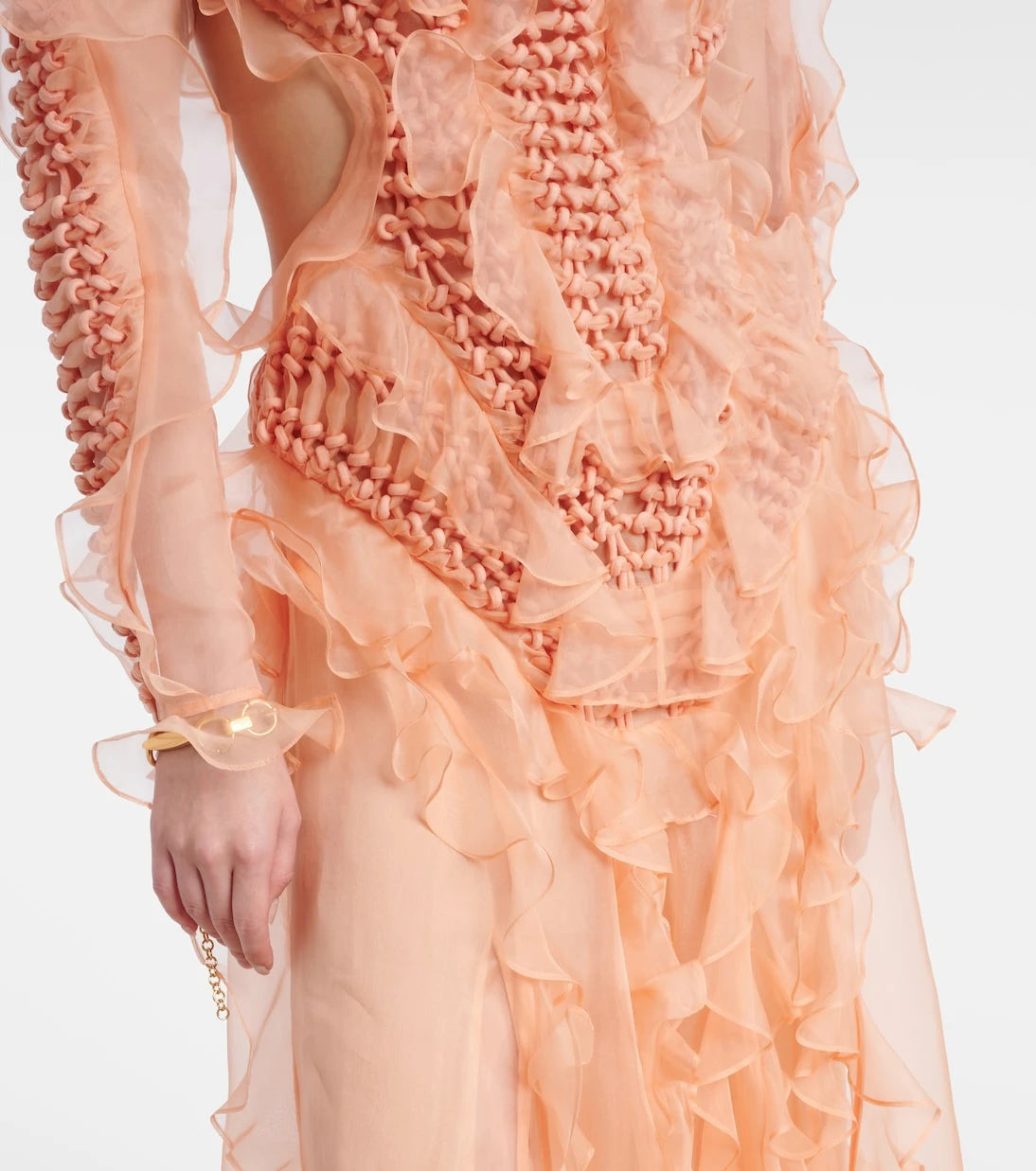 Zimmermann - Balance ruffled silk organza maxi dress