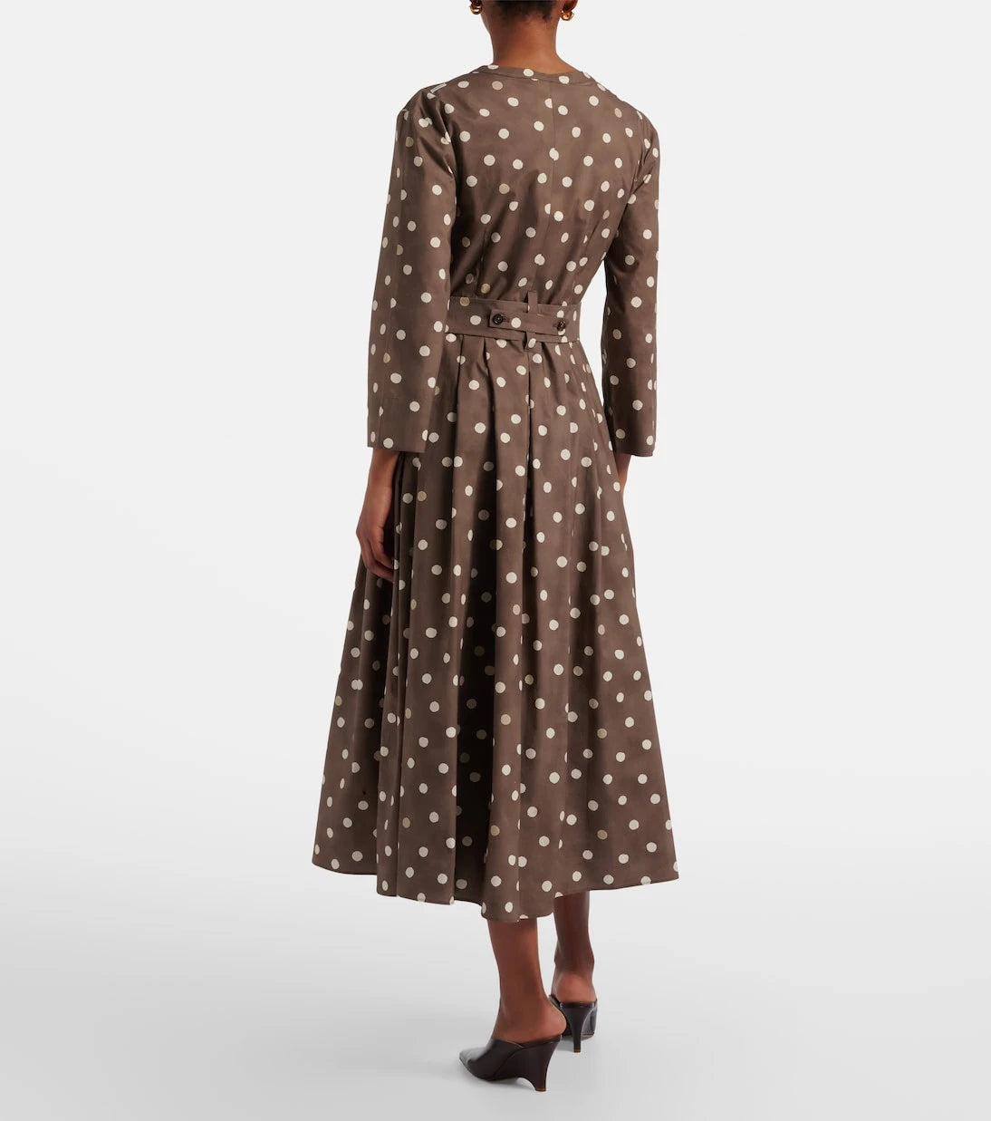 'S Max Mara - Pesche polka-dot cotton shirt dress