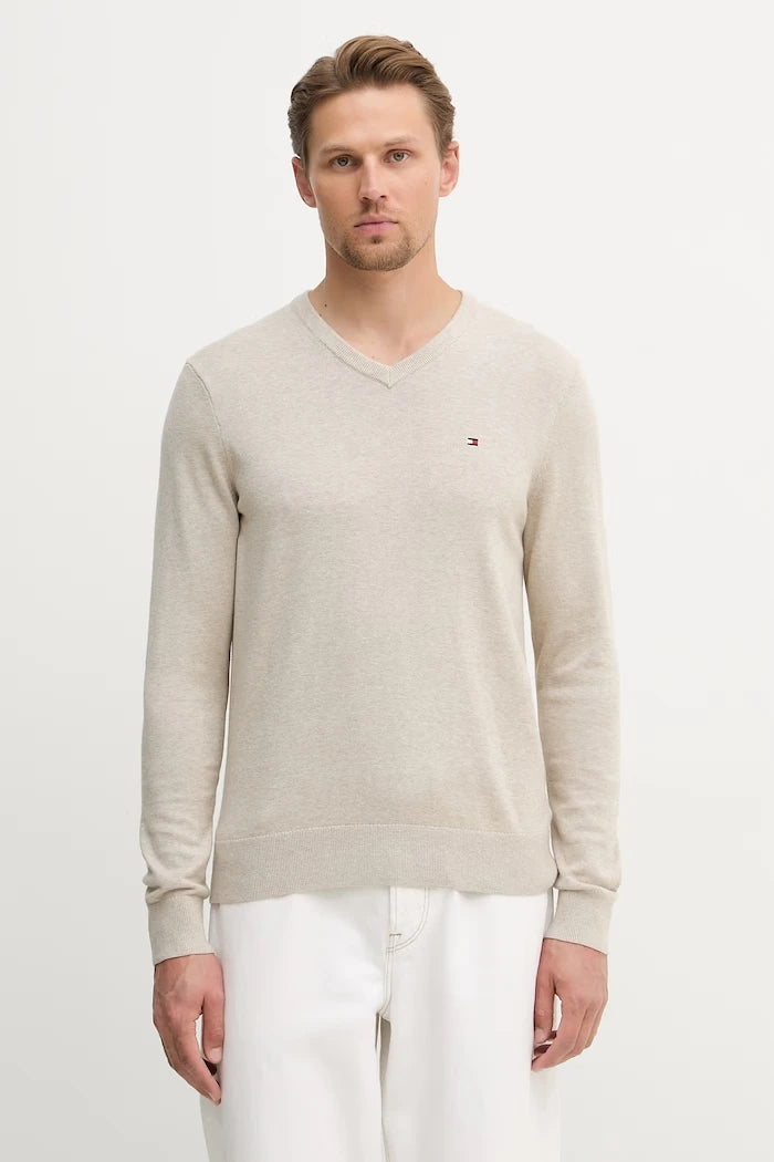 Tommy Hilfiger erkek pamuklu kazak