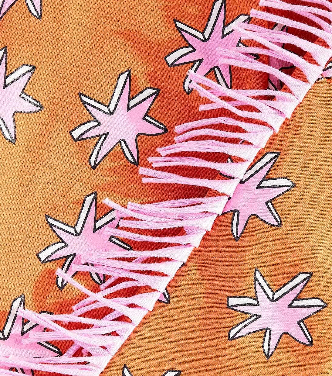 Stella McCartney Kids - بنطال رياضي قطني مطبوع بشراشيب