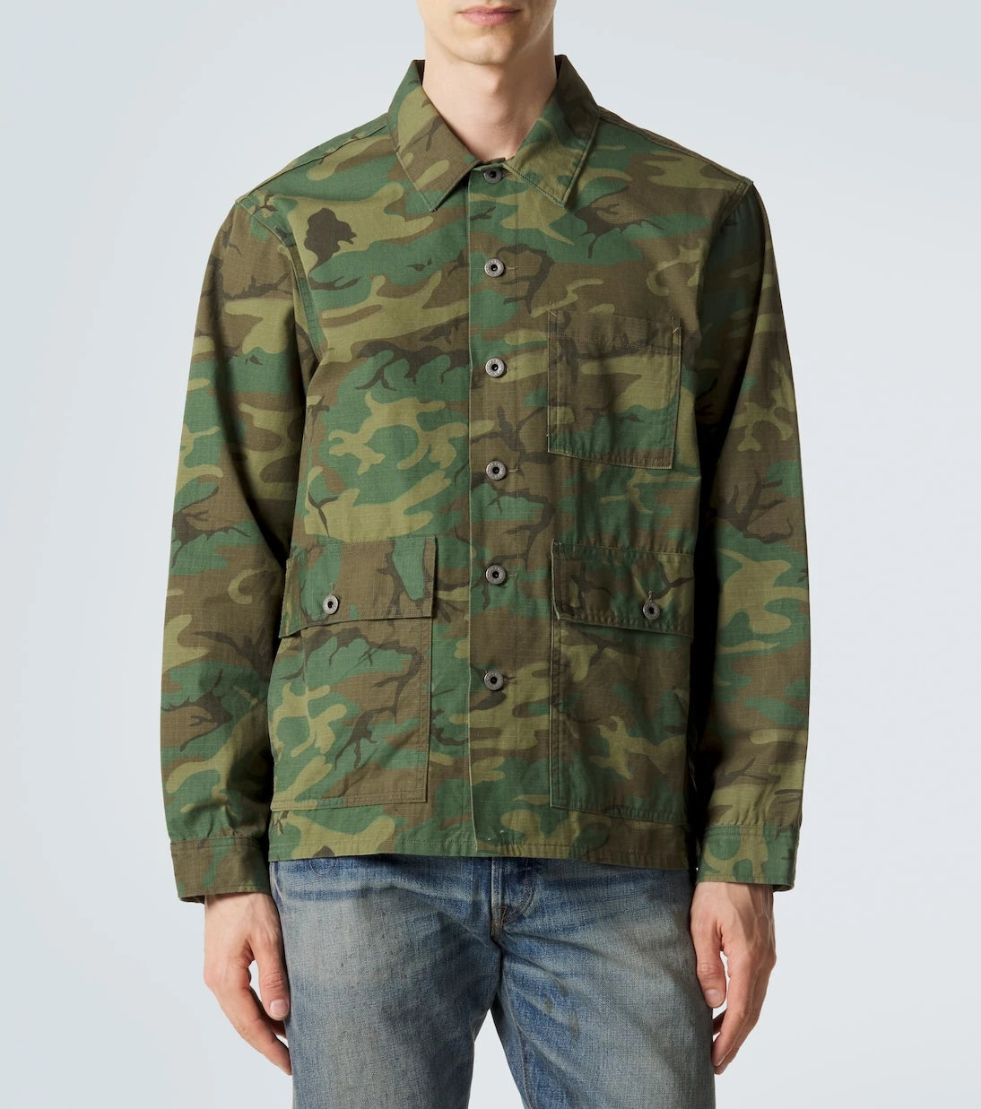 RRL - Camouflage cotton overshirt