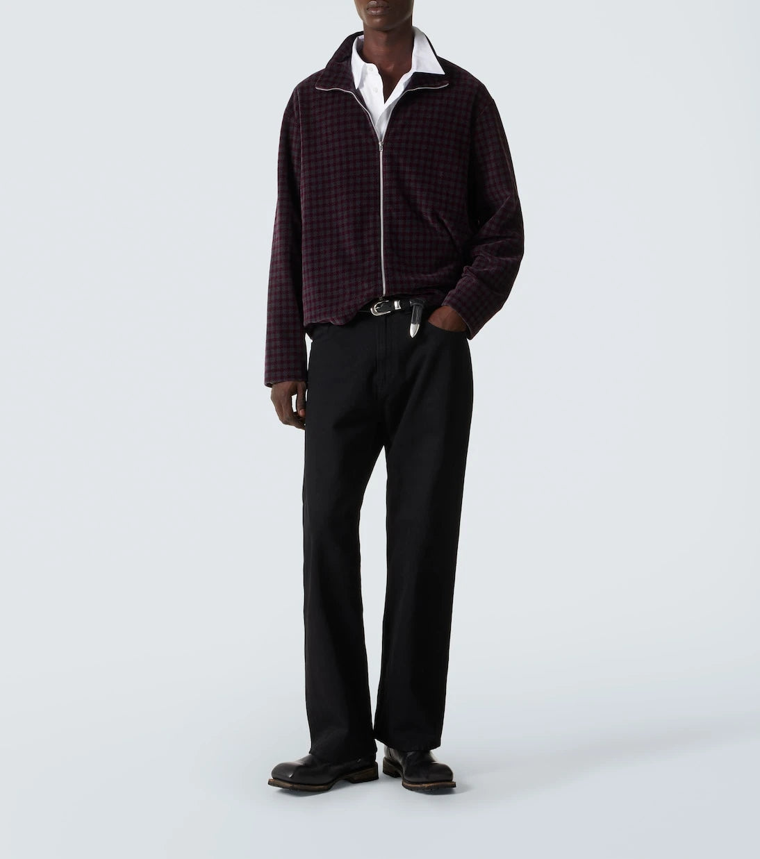 Our Legacy - Shrunken cotton-blend velour jacket