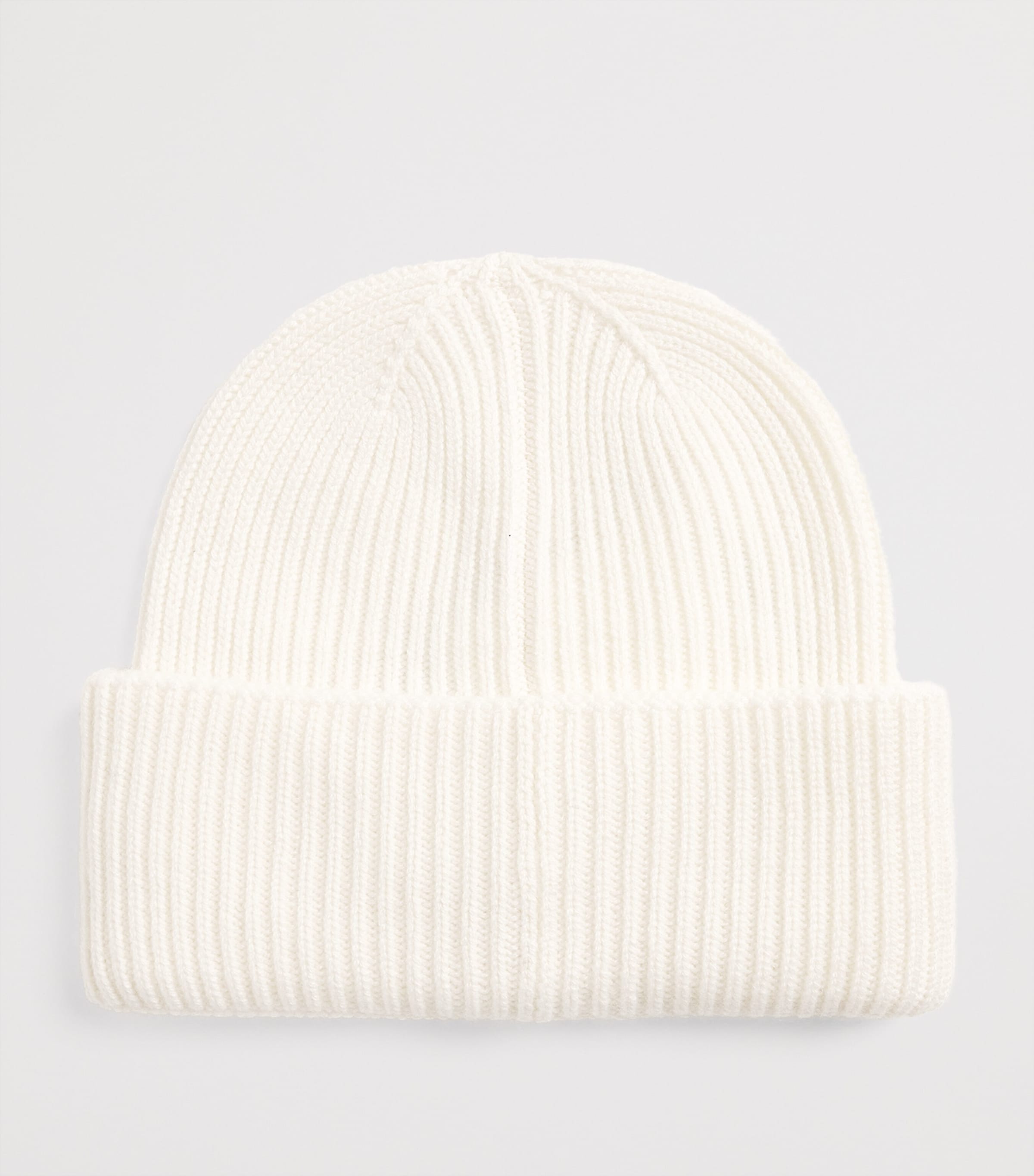 Max Mara White Cashmere Embroidered Beanie
