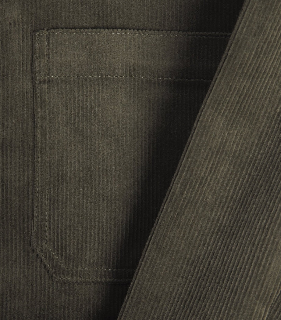 Corduroy Patch-Pocket Shirt Jacket