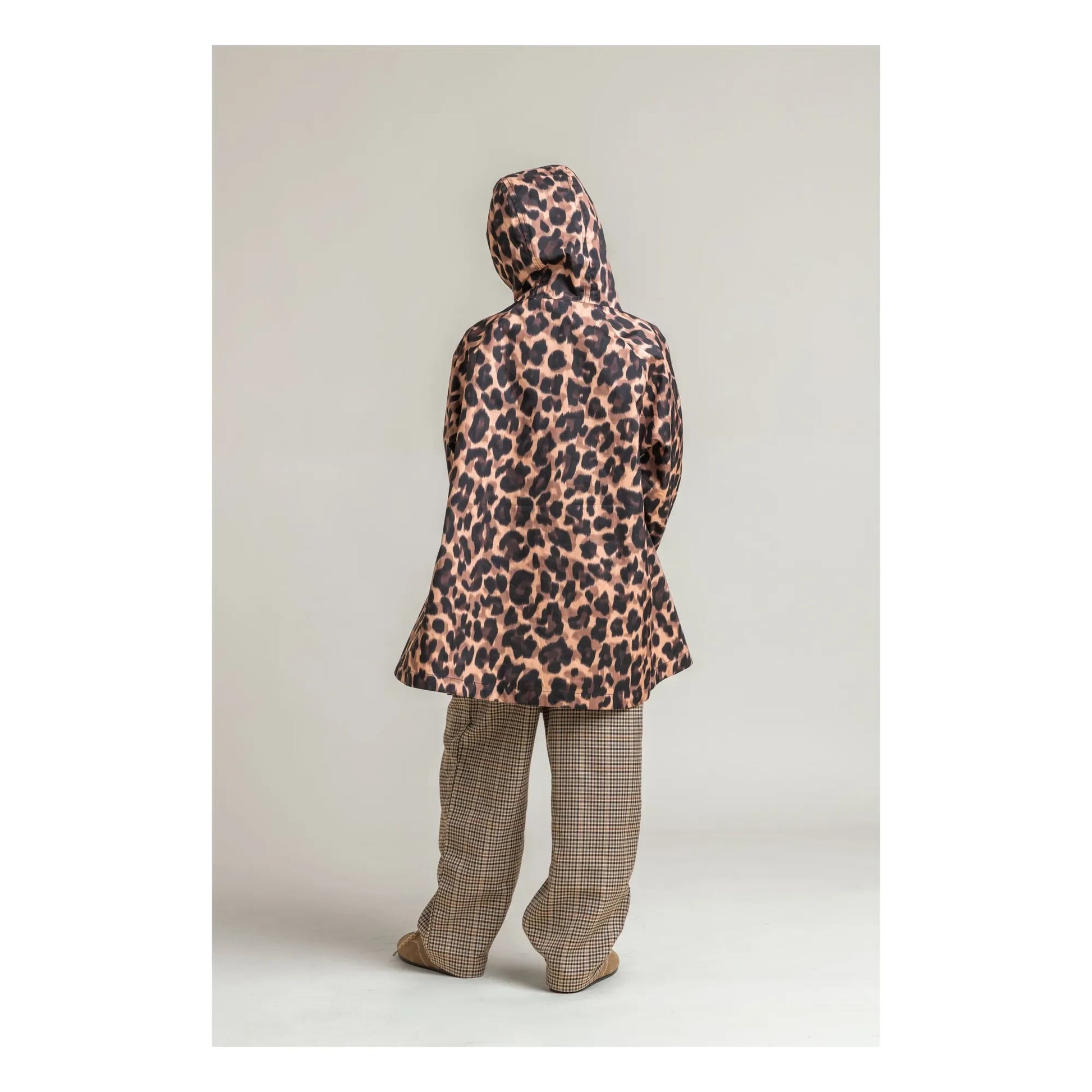 Flotte - Gabrielito Leopard Waterproof Cape Recycled fibers | Brown