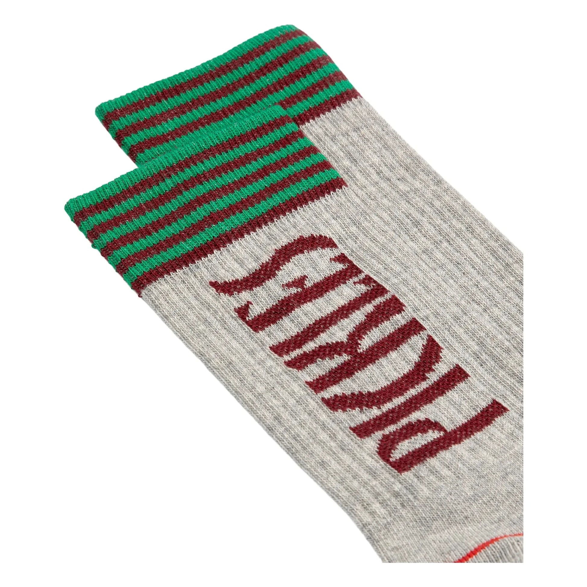 Bobo Choses - Pickles Organic Cotton High Socks | Heather grey