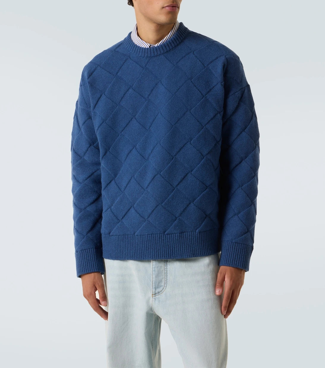 Bottega Veneta - سترة إنترتشيو صوفية مخلوطة