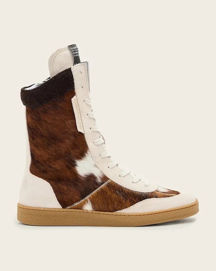 AllSaints Louise High Top Deri Spor Ayakkabı