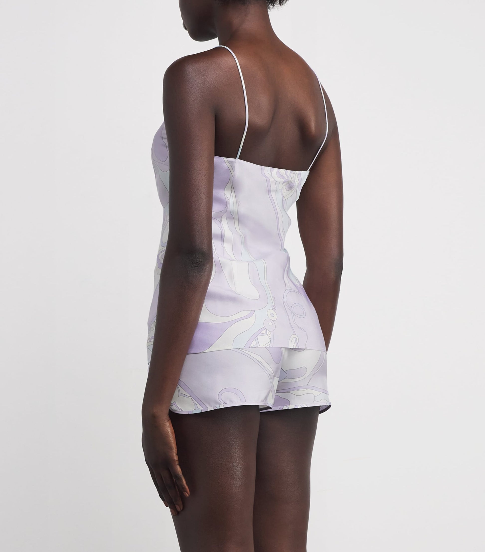 Purple Silk Orchidee Cami Top